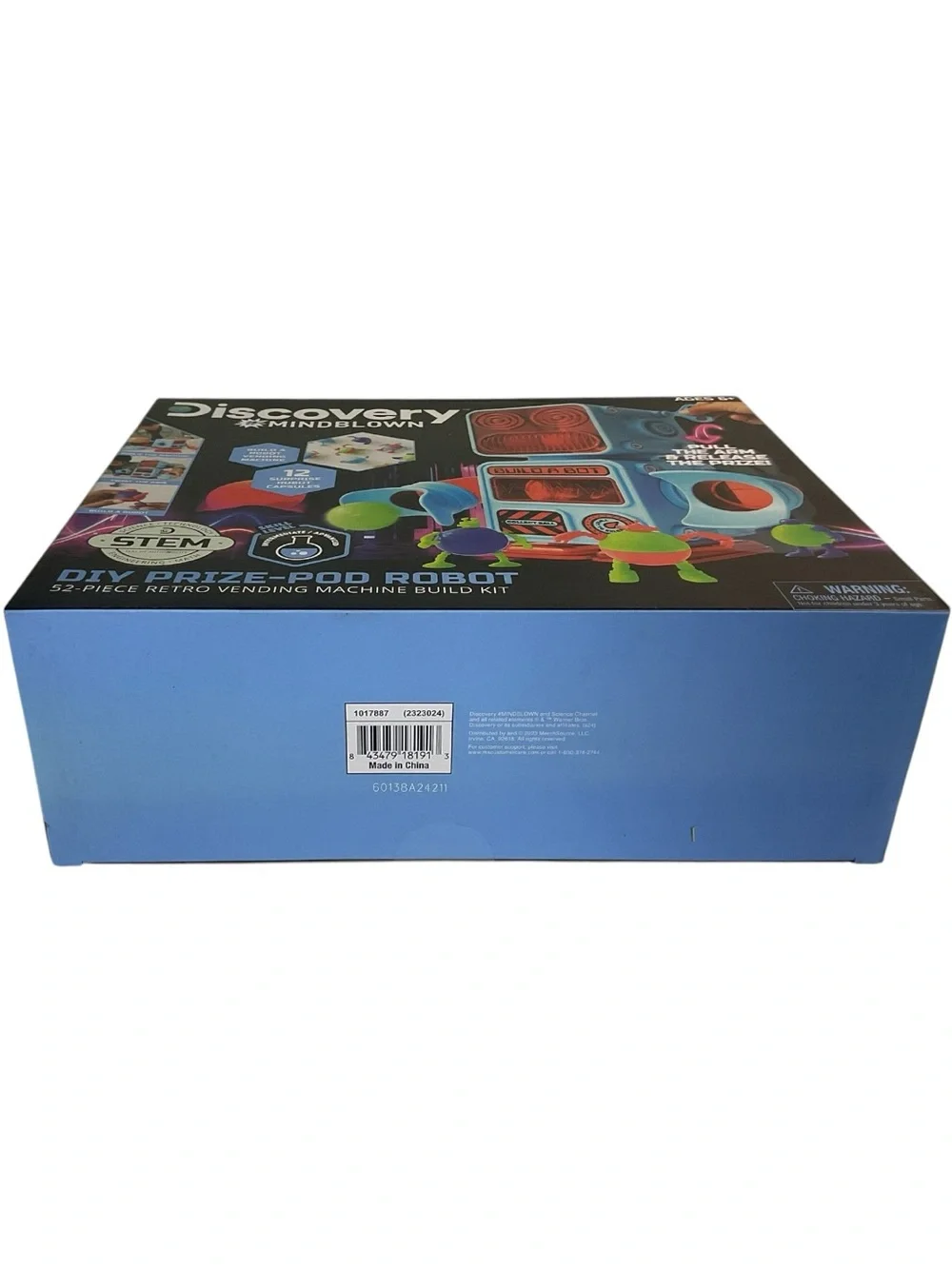 Discovery MindBlown DIY Prize-Pod Robot 52Pc Retro Vending Machine STEM Kit New